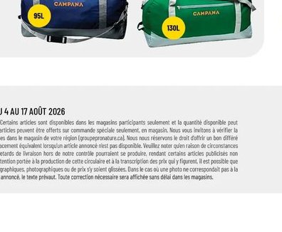 Sac de transport Campana