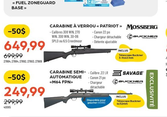 Carabine à verrou « Patriot »
