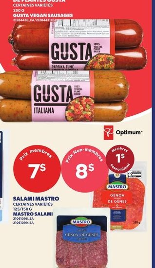 Saucisses à base de plantes Gusta