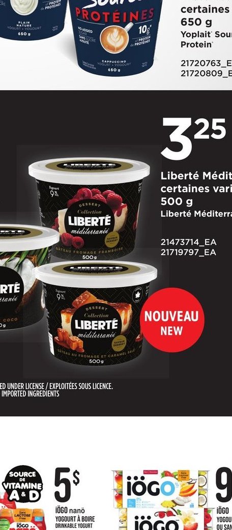 Yoplait Source Protéines