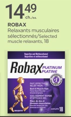 ROBAX Selected muscle relaxants, 18