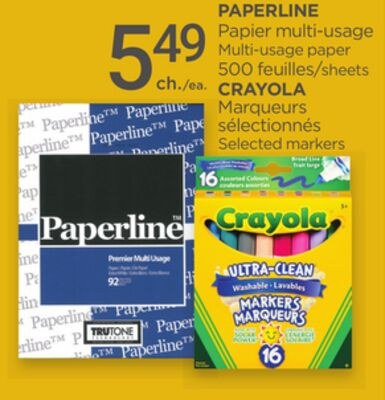 PAPERLINE Multi-usage paper CRAYOLA Selected ma…