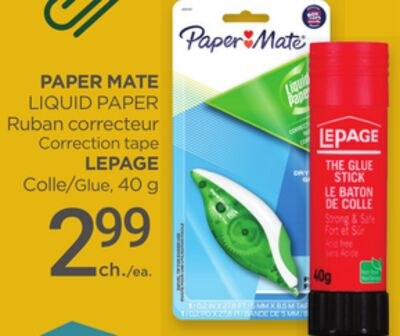 PAPER MATE LIQUID PAPER Correction tape LEPAGE …