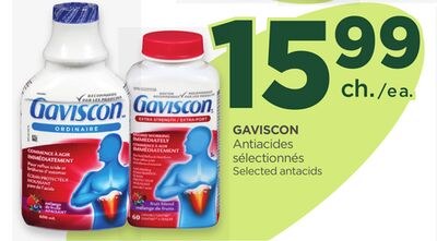 GAVISCON sélectionnés Selected antacids