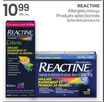 REACTINE Allergies