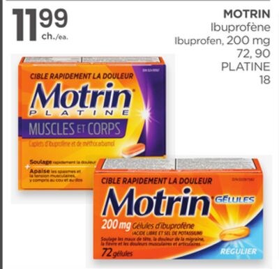 MOTRIN Ibuprofen, 200 mg