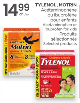 TYLENOL, MOTRIN Acetaminophen or ibuprofen for …