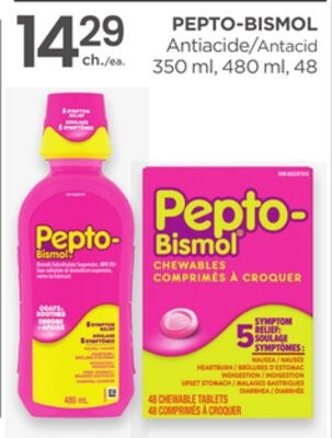 PEPTO-BISMOL Antacid 350 ml, 480 ml, 48