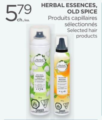 HERBAL ESSENCES, OLD SPICE Selected hair produc…