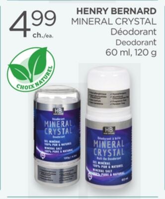 HENRY BERNARD MINERAL CRYSTAL Deodorant