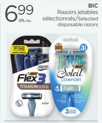 BIC Selected disposable razors