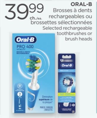 ORAL-B Selected rechargeable toothbrushes or br…