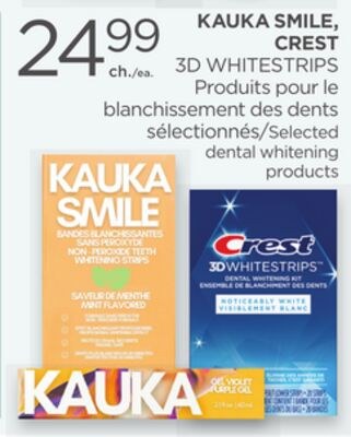 KAUKA SMILE, CREST 3D WHITESTRIPS Selected dent…