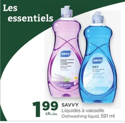 SAVVY Dishwashing liquid, 591 ml