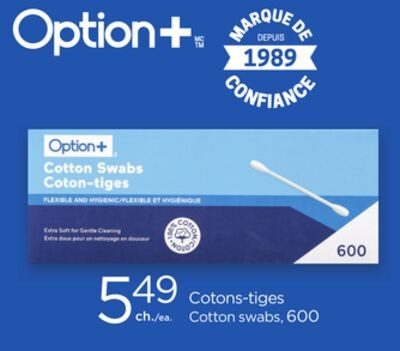 Cotton swabs, 600