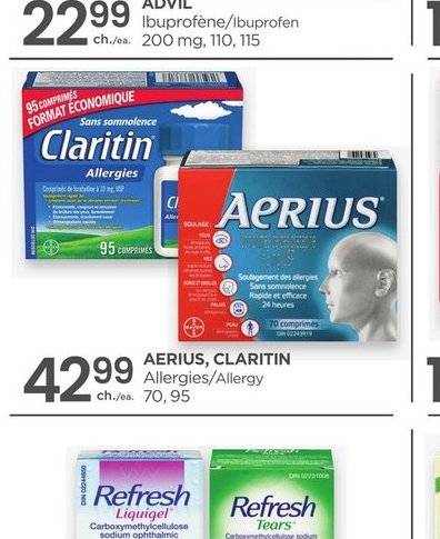 AERIUS, CLARITIN Allergies/Allergy