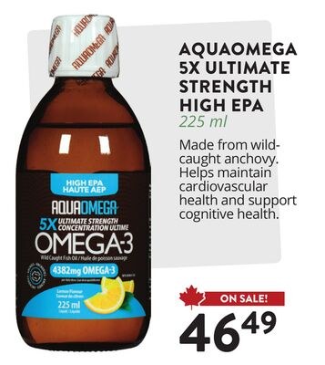 AQUAOMEGA 5X ULTIMATE STRENGTH HIGH EPA