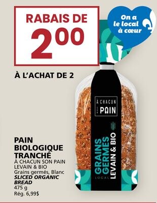 PAIN BIOLOGIQUE TRANCHÉ