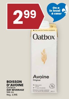 BOISSON D'AVOINE OATBOX