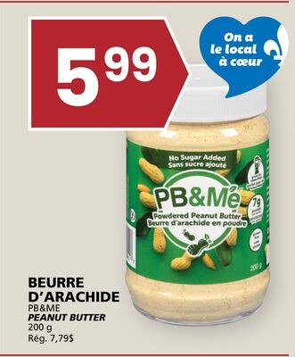 BEURRE D'ARACHIDE PB&ME