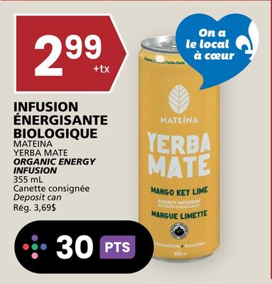INFUSION ÉNERGISANTE BIOLOGIQUE MATEINA YERBA M…