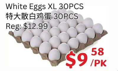 White Eggs XL 30PCS