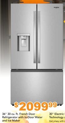 36" 30 cu. ft. French Door Refrigerator with In…