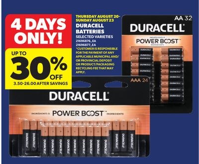 DURACELL BATTERIES