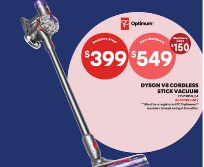 DYSON V8 CORDLESS STICK VACUUM