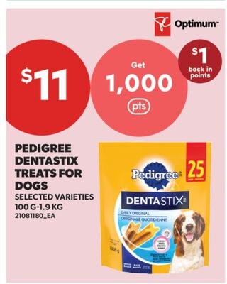 PEDIGREE DENTASTIX TREATS FOR DOGS, 100 G-1.9 KG