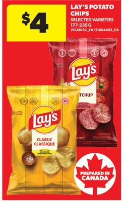 LAY'S POTATO CHIPS, 177-235 G