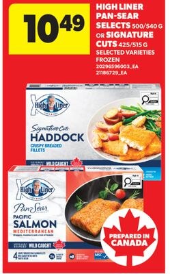 HIGH LINER PAN-SEAR SELECTS 500/540 G OR SIGNAT…