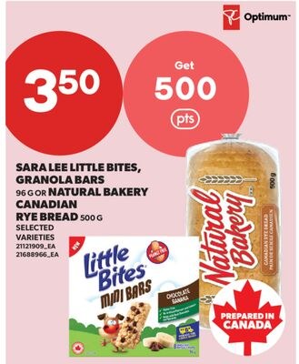 SARA LEE LITTLE BITES, GRANOLA BARS, 96 G OR NA…