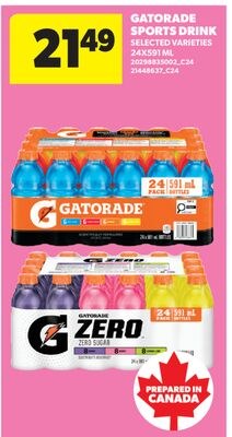 GATORADE SPORTS DRINK, 24X591 ML