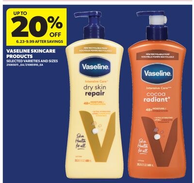 VASELINE SKINCARE PRODUCTS