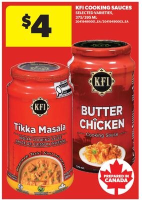 KFI COOKING SAUCES, 375/395 ML