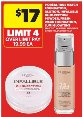 L'ORÉAL TRUE MATCH FOUNDATION, GLOTION, INFALLI…