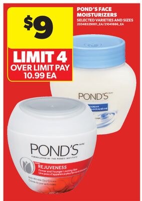 POND'S FACE MOISTURIZERS