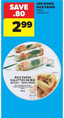 LEN XIANG RICE PAPER, 400 G