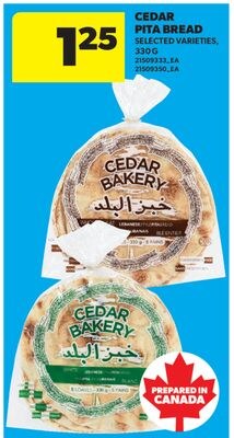 CEDAR PITA BREAD, 330G