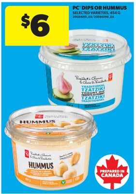 PC DIPS OR HUMMUS, 454 G