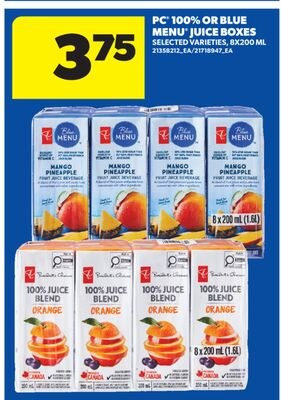 PC 100% OR BLUE BERRY BOXES, 8X200 ML
