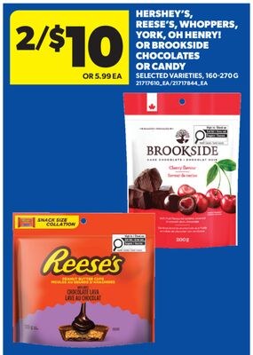 HERSHEY'S, REESE'S, WHOPPERS, YORK, OH HENRY! O…