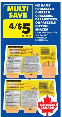 NO NAME® PROCESSED CHEESE, CRACKERS, BREADSTICK…