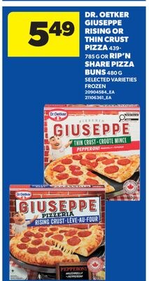 DR. OETKER GIUSEPPE RISING OR THIN CRUST PIZZA,…