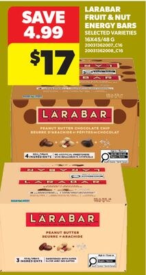 LARABAR FRUIT & NUT ENERGY BARS, 16x45/48 G