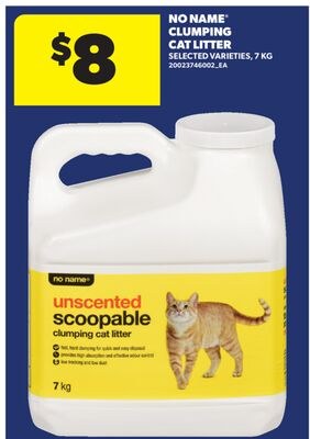 NO NAME® CLUMPING CAT LITTER, 7 KG