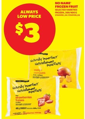 NO NAME® FROZEN FRUIT, 300/400 G