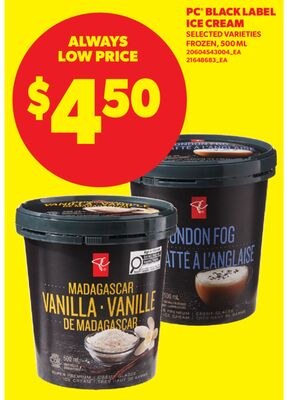 PC BLACK LABEL ICE CREAM, 500 ML