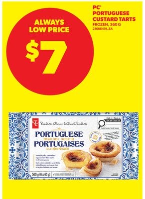 PC PORTUGUESE CUSTARD TARTS, 360 G
